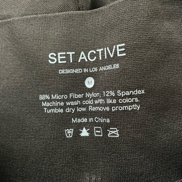 SET ACTIVE seamless leggings in chocolate size m - Picture 4 of 4